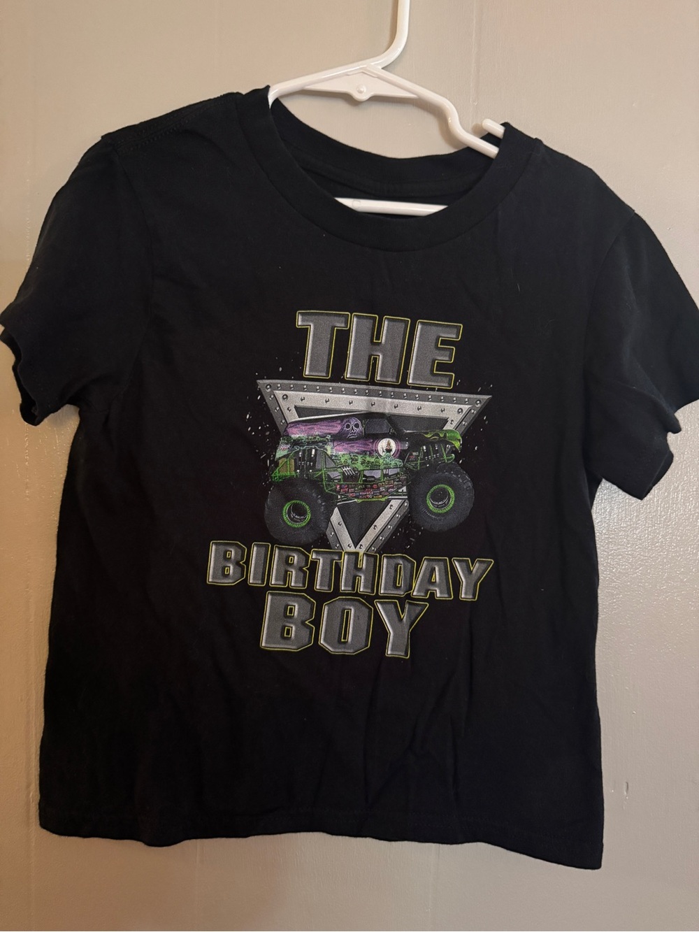 Birthday Boy Monster Truck Tee - Black